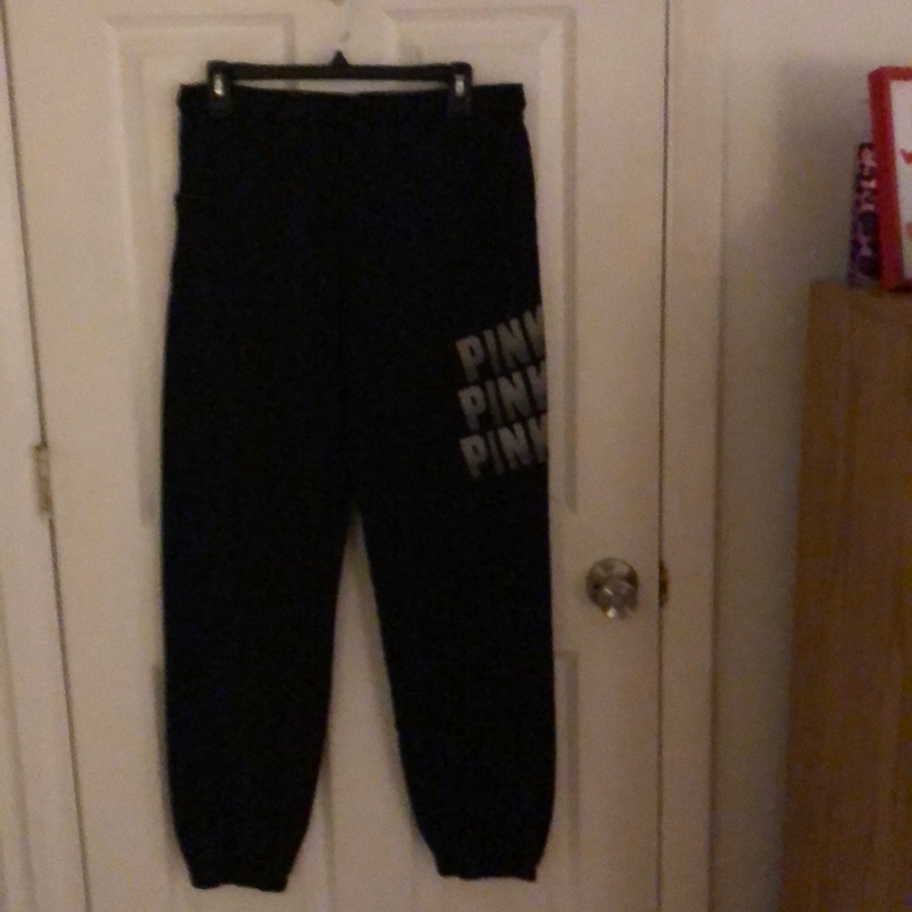 Black lg Pink sweatpants
